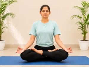 Certified female yoga teacher at home for weight loss and prenatal classes - YogaVaas